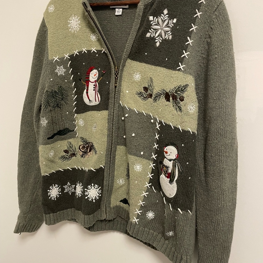 Croft & Barrow Olive Knit Sweater